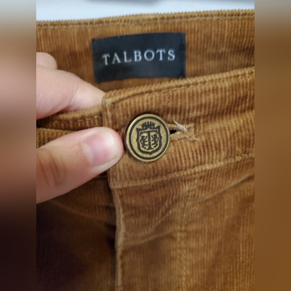 Talbots Brown Corduroy Skinnys - Picture 2 of 10